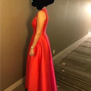 Sachin + Babi Red Halter Maxi Gown